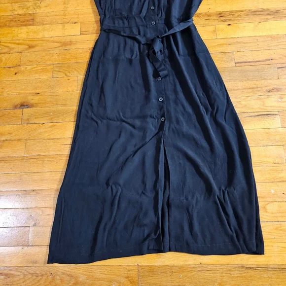 Aritzia Wilfred Black Midi Dress Size Small - Picture 2 of 8